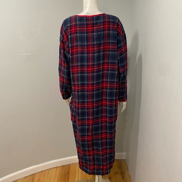 Warner Bros. Studio Store TAZ Tasmanian Devil Plaid Nightgown Night Shirt 1999 L - Picture 5 of 7